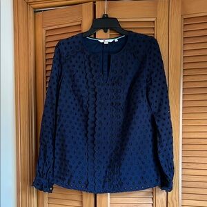 Boden Elegant Navy Blue Women's Top